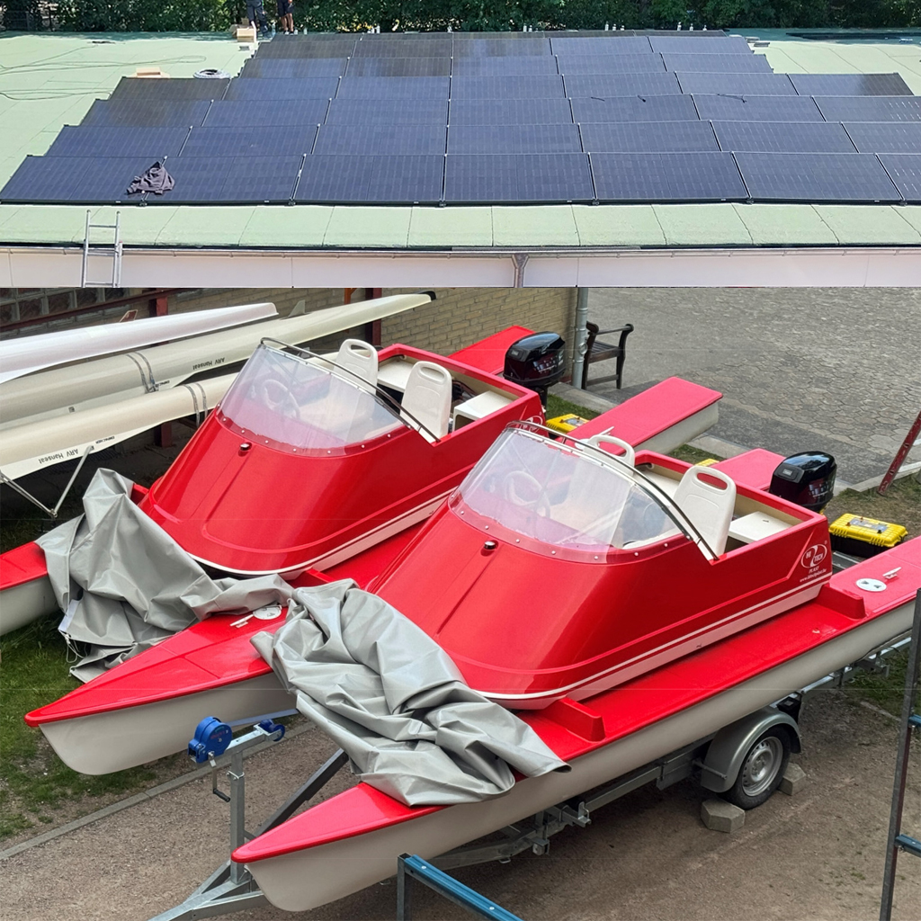 2025Der Verein stellt konsequent und koordiniert auf erneuerbare Energien um und ist der erste klimapositive Ruderverein in Deutschland. Photovoltaik wird auf dem Dach der Bootshalle installiert. Elektrifizierte Trainerbegleitboote werden in Betrieb genommen